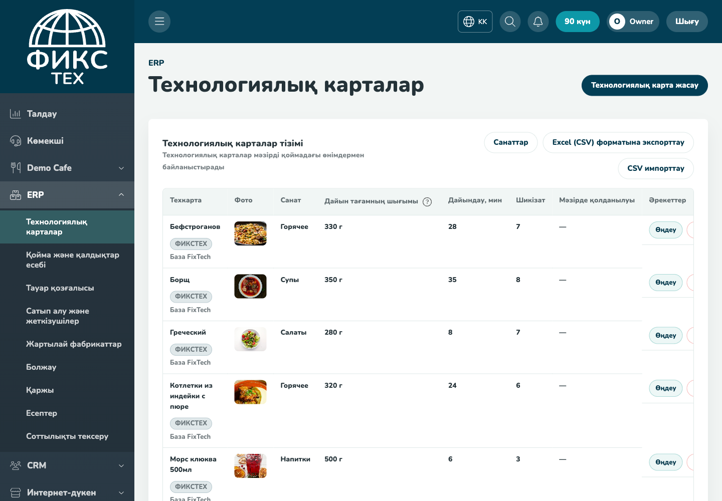 Технологиялық карталар